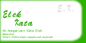 elek kata business card